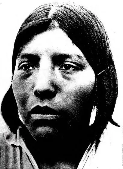 TYPE OF BUSHMAN EUNDE (Southern Africa). TYPE OF WOMAN OF THE PIMA TRIBE (North America).