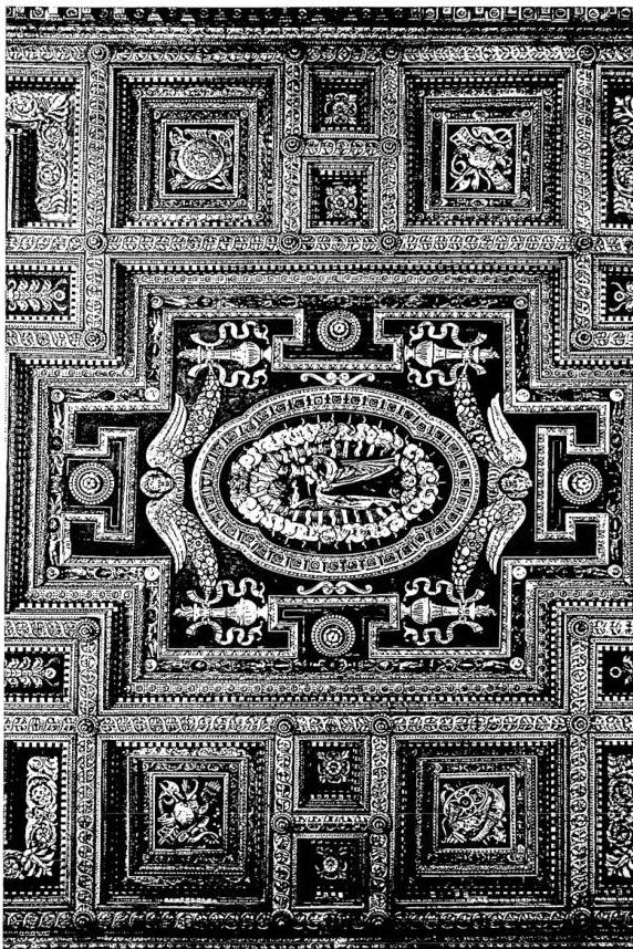 CARVED AND GILDED WOODEN CEILING (late 16th cent.)