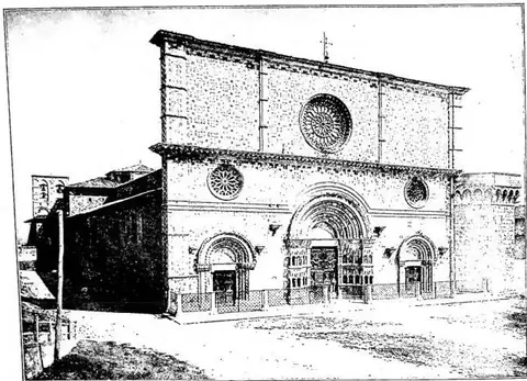 Church of S. Maria di Collemaggio. 14th-century facade - L'Aquila.