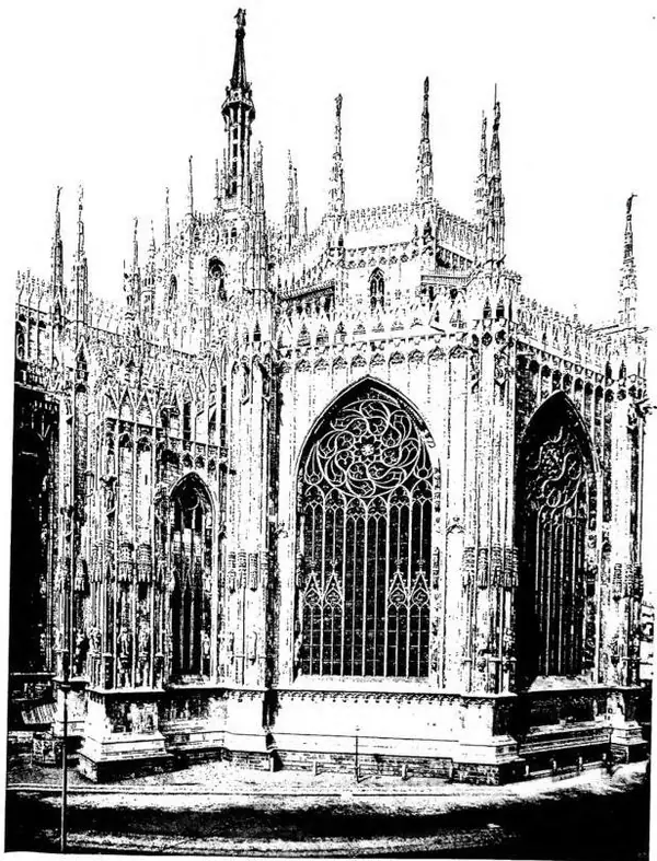 ABSIDE DEL DUOMO DI MILANO (sec. XIV).
