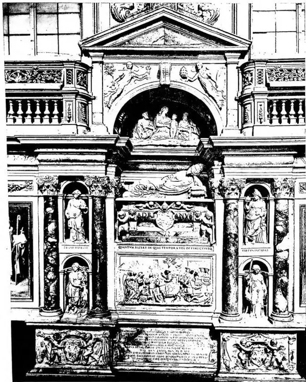 MONUMENTO SEPOLCRALE DI ADRIANO VI (1523) Roma, Chiesa di S. Maria dell'Anima.