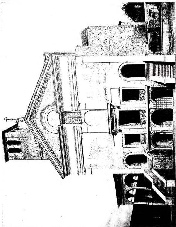 FACADE OF THE CHURCH OF S. SEBASTIANO - Mantua.