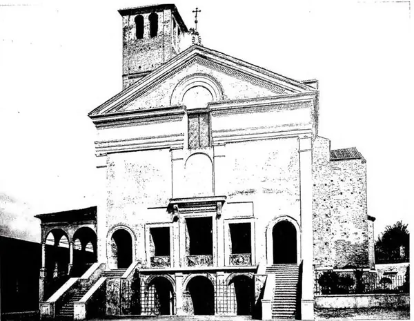 FACADE OF THE CHURCH OF S. SEBASTIANO - Mantua.