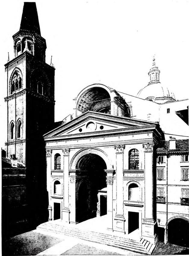 FACADE OF THE CHURCH OF S. ANDREA - Mantua.