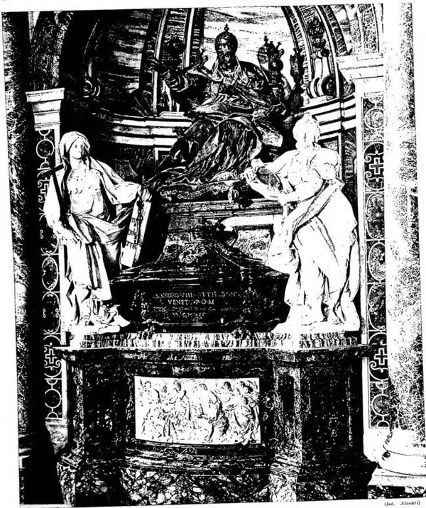 MONUMENTO DI ARRIGO DI S. MARTINO nella basilica di S. Pietro (1691).