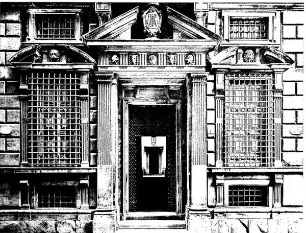 DETAIL OF THE PALAZZO CAMBIASO - Genoa.