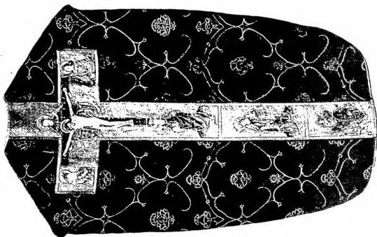 MITRE WITH SILVER AND GEM DECORATIONS (14th-15th cent.)