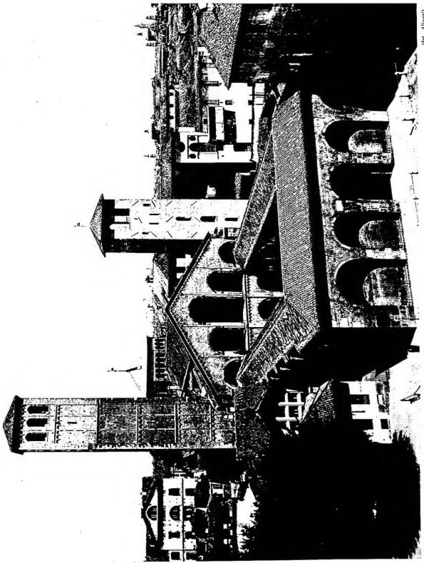 EXTERIOR OF THE BASILICA OF S. AMBROGIO (9th and 11th cent.) - Milan.