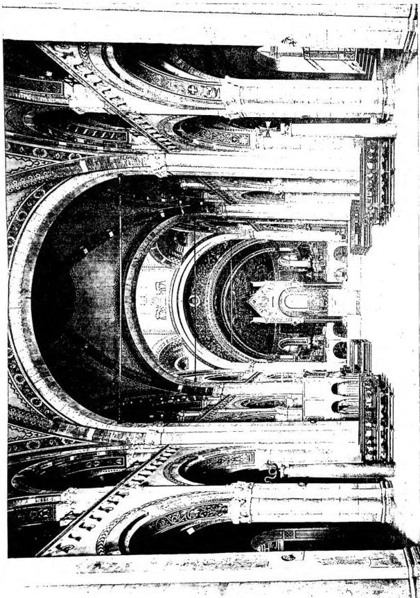 INTERIOR OF THE BASILICA OF S. AMBROGIO (9th and 11th cent.) - Milan.