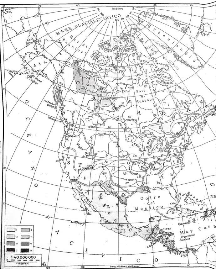 Percentages of the total population : 1. Less than 1 2. from 1 to 5 3. from 5 to 10 4. from 5. from 25 to 50 6. from 50 to 75 7. from 75 to 90 8. over