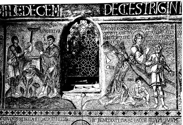 STORIE DI CAINO E ABELE Palermo, Cappella Palatina, musaico (sec. XII).