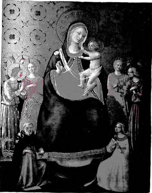ANGELICO. MADONNA AND CHILD BETWEEN ST. DOMINIC AND ST. CATHERINE OF ALEXANDRIA
