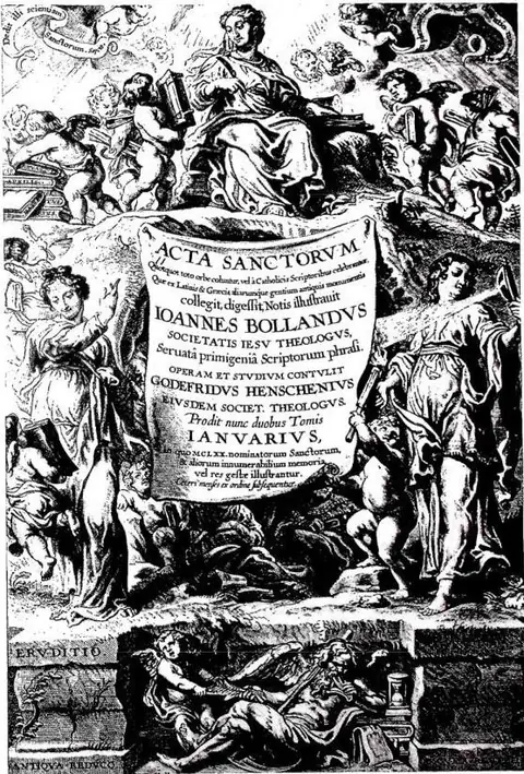 TITLE PAGE OF THE ACTA SANCTORUM, JANUARII I