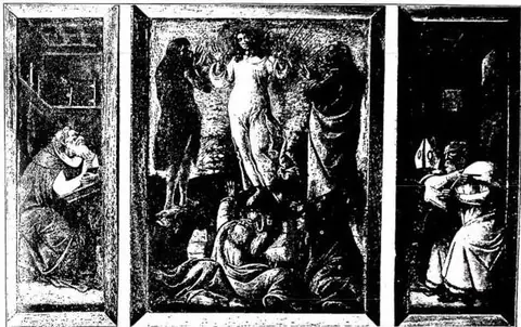 Triptych: *Transfiguration, St. Augustine and St. Jerome* - Rome, Pallavicini collection.