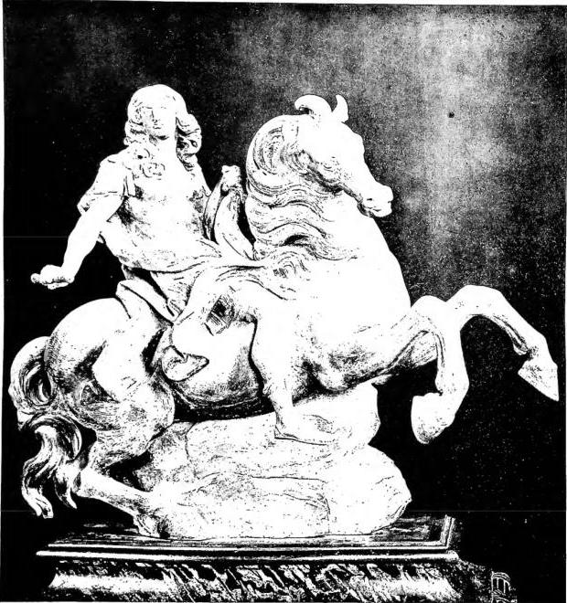 Terracotta sketch by G. L. Bernini for the equestrian statue of Louis XIV (ca. 1665).