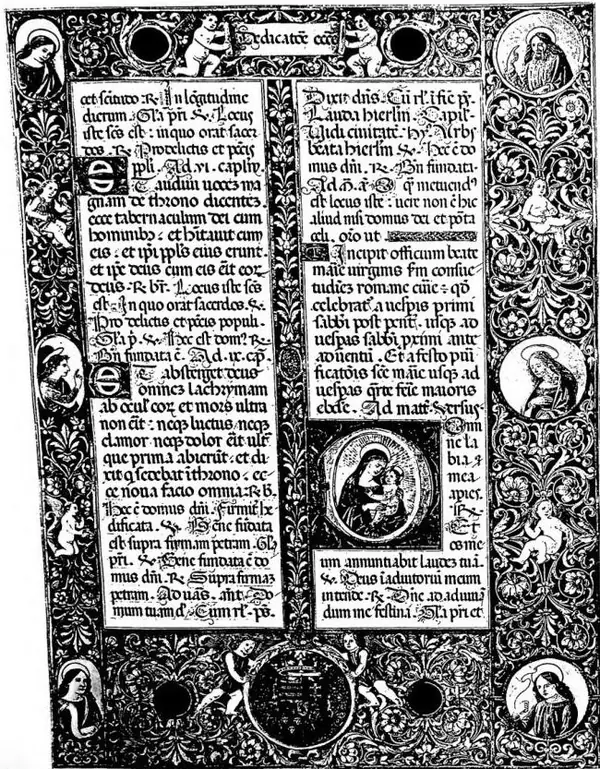 BREVIARIO DI MATTIA CORVINO D'UNGHERIA , scritto e miniato nel 1487 - Biblioteca Vaticana, ms. Urbin. Lat. 112.