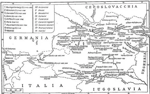Historical ecclesiastical map.