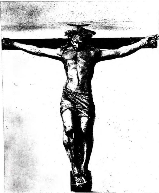 CRUCIFIX IN POLYCHROME WOOD