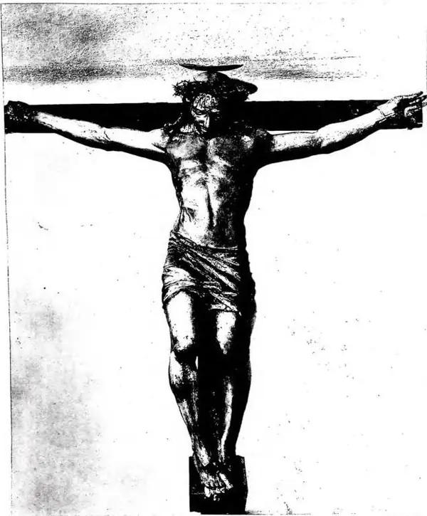 CRUCIFIX IN POLYCHROME WOOD Florence, church of S. Lorenzo.
