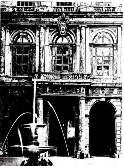 Left: FACADE OF THE PALAZZO BARBERINI after a design by G. L. Bernini - Rome. Right: PORTRAIT OF CARDINAL FRANCESCO BARBERINI. Unknown Berninian sculptor of the 17th cent. - Rome, palazzo Barberini.