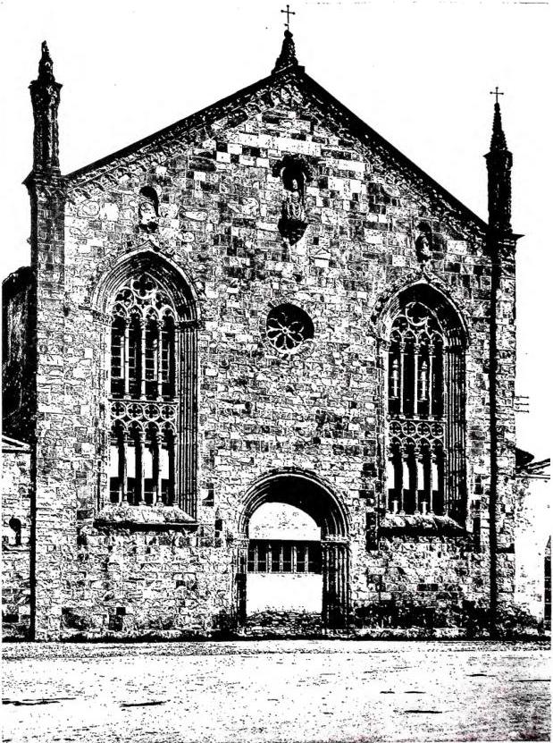 FACADE OF THE CHURCH OF S. AGOSTINO (14th cent.).