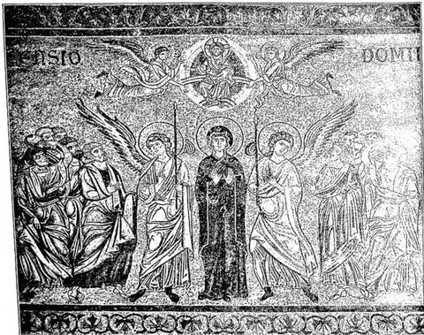 Detail of the mosaic of the cathedral of Monreale (1174-82)