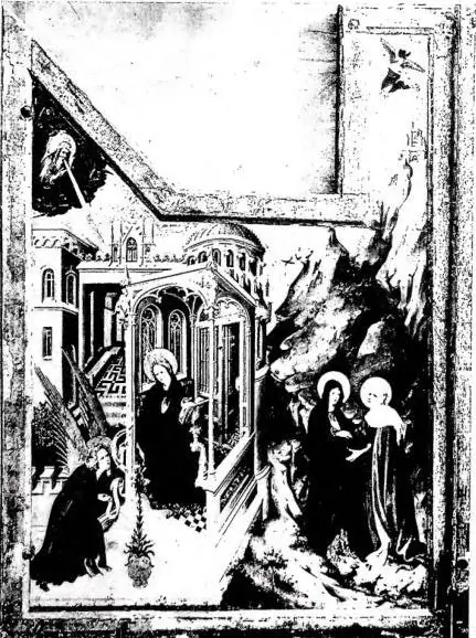 Left: Annunciation and Visitation. Right: Presentation in the Temple and Flight into Egypt (1392-99) - Dijon, Museum.