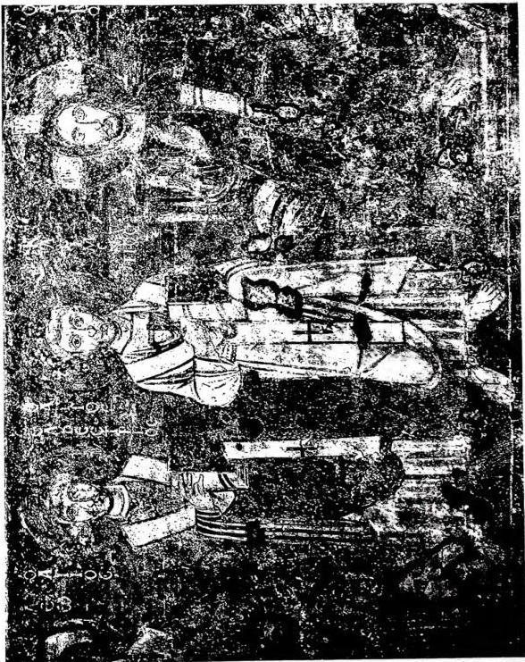 ST. CLEMENT. Fresco of the 8th cent. - Rome, church of S. Maria Antiqua.
