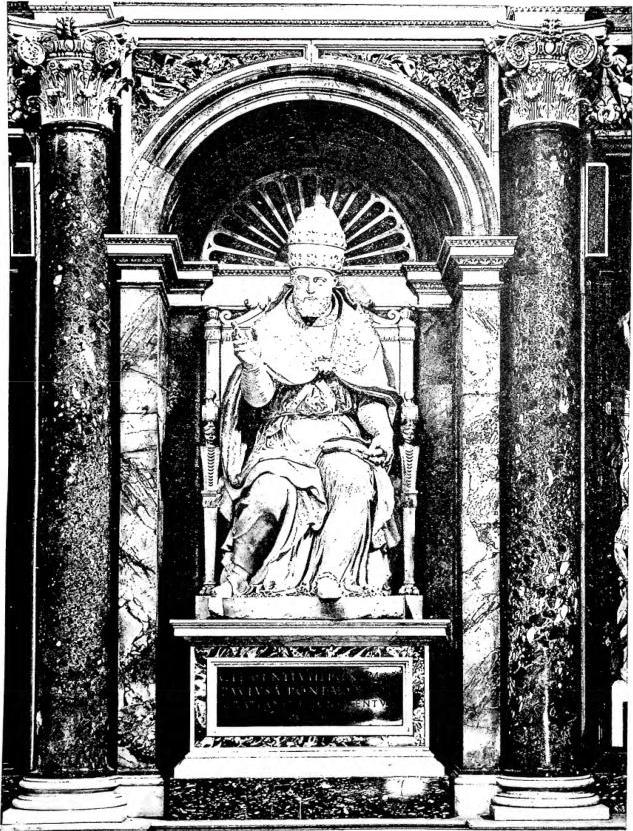 MONUMENT TO CLEMENT VIII by S. Milanese, (17th cent.) - Rome, basilica of S. Maria Maggiore, Borghesiana chapel.