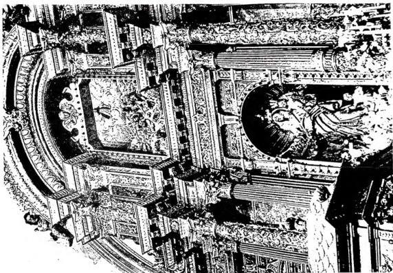 Left: EXTERIOR OF THE CHURCH OF S. DOMENICO (1751-68). Right: DETAIL OF THE HIGH ALTAR, work by José de Sosa - Church of S. Domenico.