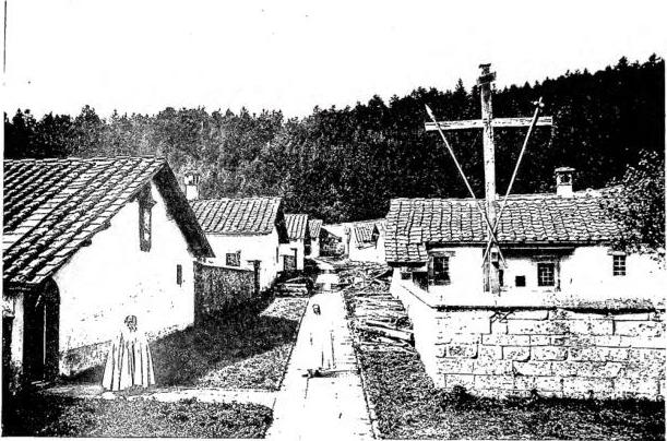Above: THE CELLS OF THE HERMITAGE (16th cent. onwards). Below: THE HERMITAGE (buildings of the 16th cent. onwards).