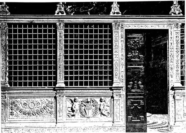 CANCELLO MARMOREO DELLA CAPPELLA SISTINA, opera di G. Dalmata e Mino del Reame (1481-83).