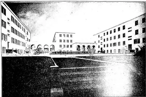 Buildings of the Institute for Popular Houses of the province of Rome - Tufello district.
