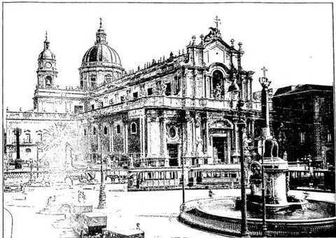 View of the Cathedral (18th century).