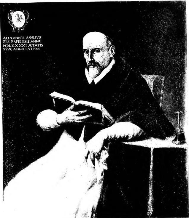 S. ALESSANDRO SAULI, superior general of the Congregation, bishop of Aleria and Pavia - Rome, church of S. Carlo ai Catinari.