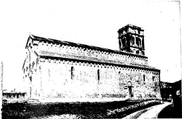 Above: CATHEDRAL OF MARIA ASSUNTA (late 12th cent. - early 13th cent.) - Nebbio, S. Fiorenzo. Below: REMAINS OF THE ANCIENT CATHEDRAL OF MARIA ASSUNTA called la Canonica, consecrated in 1119 - Mariana.