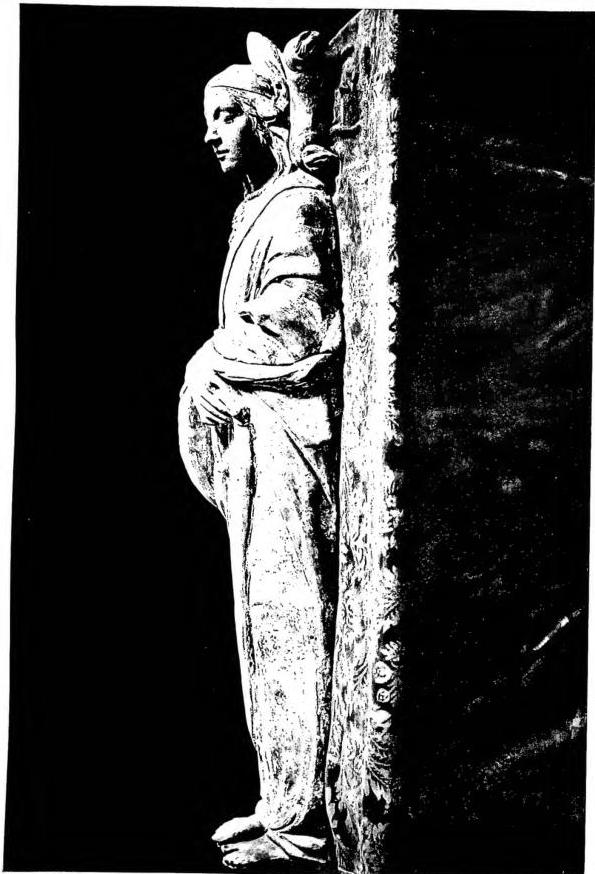 TERRACOTTA STATUE OF ST. CHRISTINA, work by Giovanni della Robbia (16th cent.) - Bolsena, Collegiata.