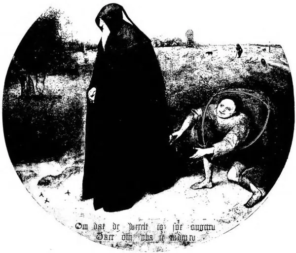 THE FALSE DEVOUT DRESSED IN MOURNING, WHOSE PURSE THE DEVIL STEALS