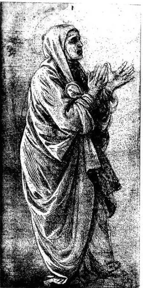 Left: DRAWING ON TINTED PAPER HIGHLIGHTED IN WHITE, by F. Lippi - London, British Museum. Right: CHARCOAL DRAWING HIGHLIGHTED IN WHITE for a Madonna and St. Anne, by Leonardo da Vinci - London, Royal Academy.