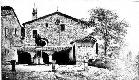 Facade of the Convent of S. Damiano, finished in 1212 - Assisi.