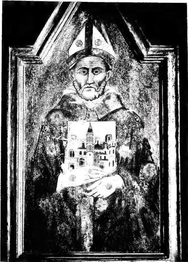 (Vol. Alizar) ST. HERCULANUS. Panel attributed to Meo da Siena (14th cent.) - Perugia, Pinacoteca.