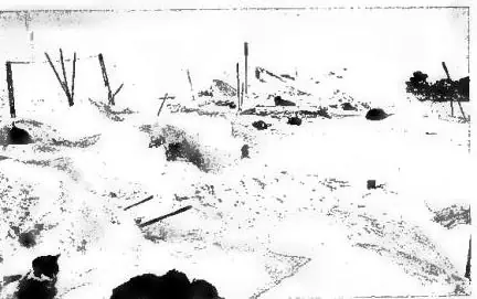 a) GROUP OF SNOW HUTS, built on frozen ground. The semi-underground dwellings communicate with each other by means of tunnels - Etchimesi Igluf, Melville Peninsula, Canada. b) THE HOUSE OF HEADS OR "PAUGGA" of the Dyaks of the Mungo Bubi hinterland. c) SCENE OF DAILY LIFE in a village of the Bambuti