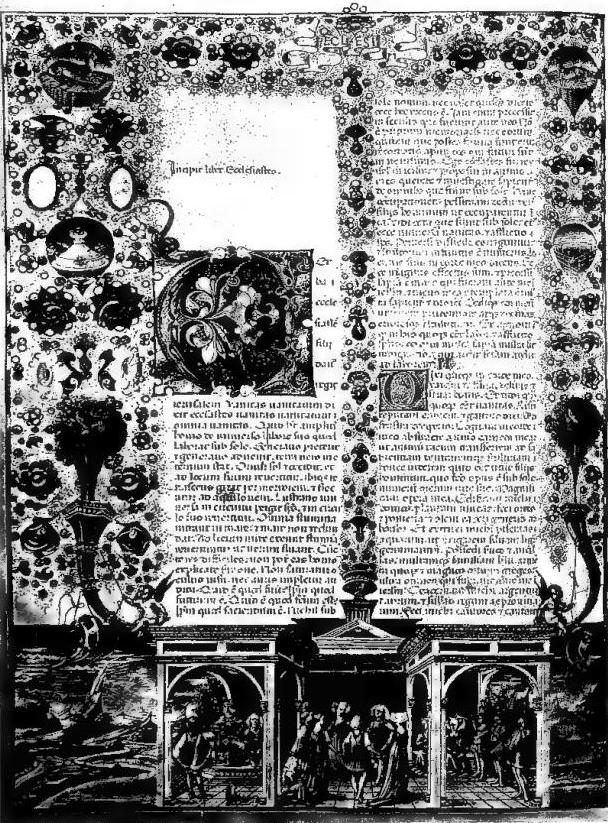 BEGINNING OF THE BOOK OF ECCLESIASTES