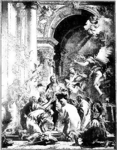 EUCARISTIA - Institution and distribution of the E. Painting by G. D. Tiepolo (ca. 1770) - Venice, Galleria dell'Accademia.