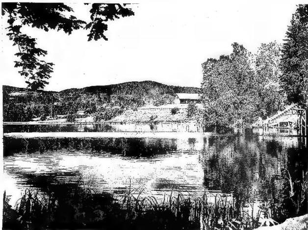 a) NORWAY. Surroundings of Oslo. Typical appearance of the Norwegian countryside. b) RUSSIA. Monastery of SS. Zosima and Savvatiy in the Solovetsky Islands (White Sea). Color lithograph from 1884.