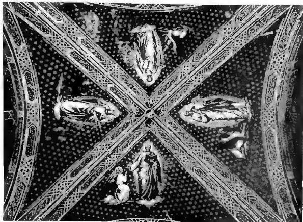 a) CHRIST ENTHRONED SURROUNDED BY THE EVANGELISTS. Byzantine enamels (a. 976) of the Pala d'Oro - Venice, basilica of St. Mark.