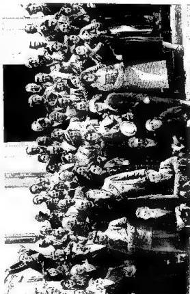 Above left: HIS HOLINESS PIUS XII AMONG THE FUCINI (1943) between mons. Anichini and Giulio Andreotti; at the back left p. Cordovani. Above right: FUCINI IN FRONT OF THE BASILICA OF LORETO (spring 1934). Below left: FUCINO MEETING AT OROPA (spring 1935). Below right: FUCINO MEETING OF MERANO (spring 1950).