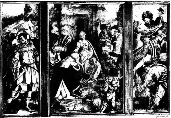 TRIPTYCH WITH THE ADORATION OF THE MAGI - Milan, Pinacoteca di Brera.
