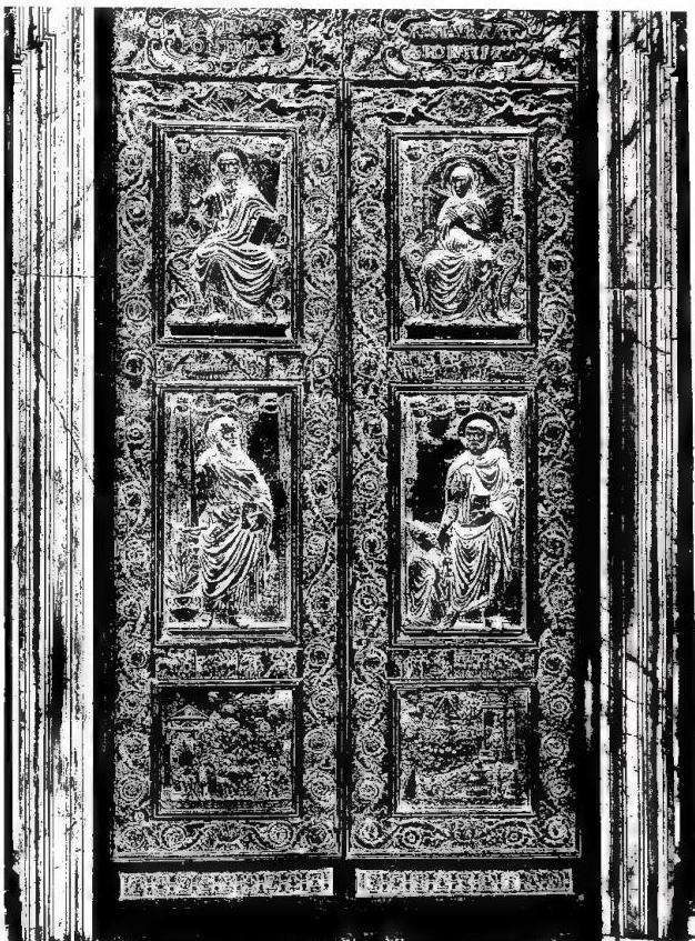 BRONZE DOOR OF THE VATICAN BASILICA.