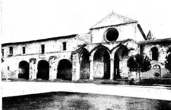 Above: FACADE OF THE FORMER CONVENT OF S. FRANCESCO (14th cent.). Below: EXTERIOR OF THE CASTLE.